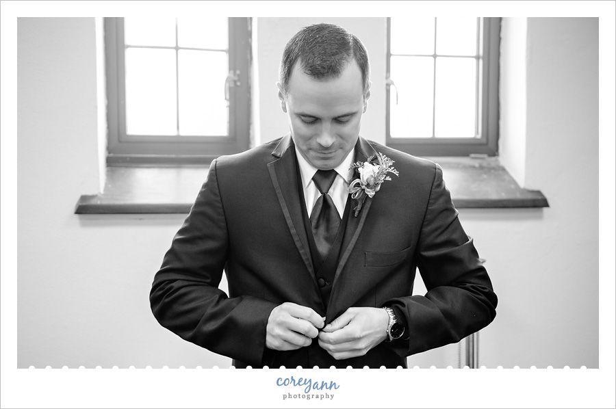 Groom Getting Ready for Wedding