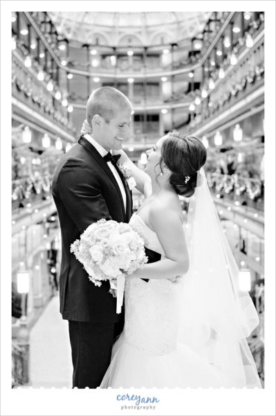 Wedding Photos at Cleveland Hyatt Arcade