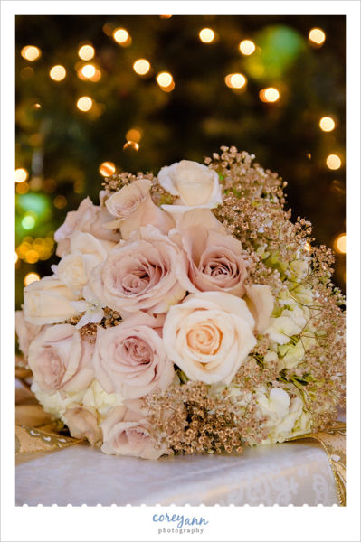 Neutral Rose Wedding Bouquet by Nikki's 21 Blooms