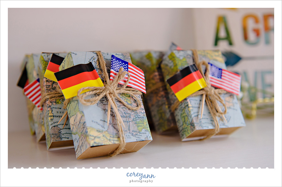 Travel Themed Wedding Reception