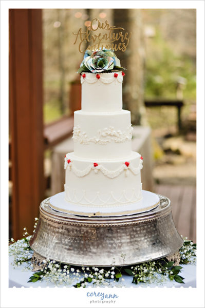 Travel Themed Wedding Cake