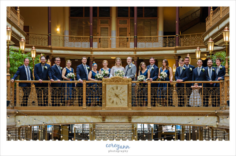 Hyatt Regency Arcade Wedding Bridal Party