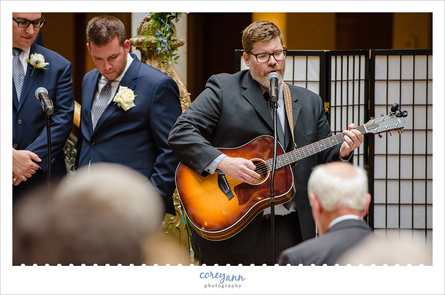 Wedding Ceremony at the Hyatt Regency at The Arcade in Cleveland