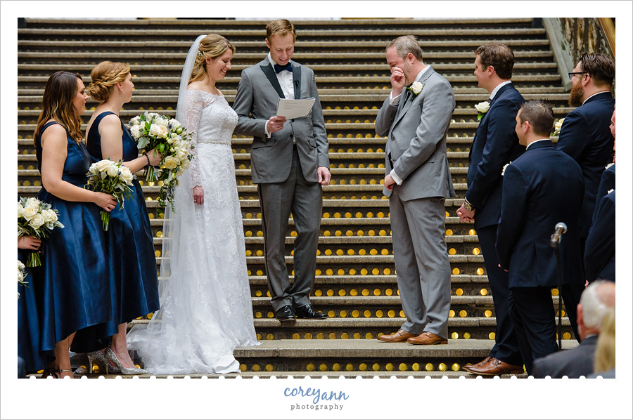 Wedding Ceremony at the Hyatt Regency at The Arcade in Cleveland