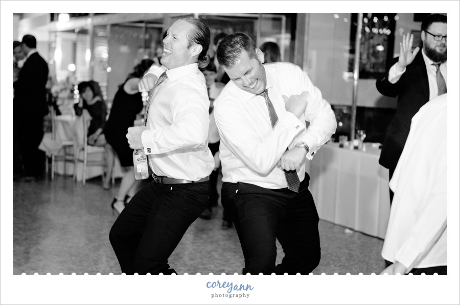 Wedding reception at the Hyatt Arcade in Cleveland