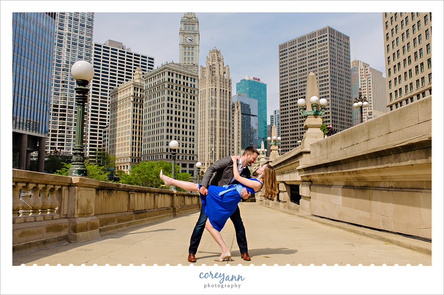Downtown Chicago Engagement Session with Katie and Bart