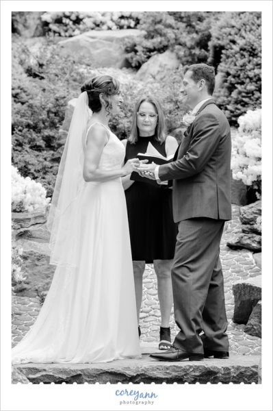 Wedding Ceremony at Cleveland Botanical Gardens