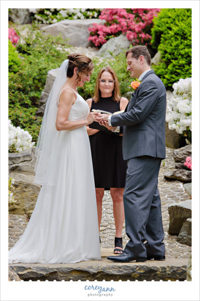 Wedding Ceremony at Cleveland Botanical Gardens
