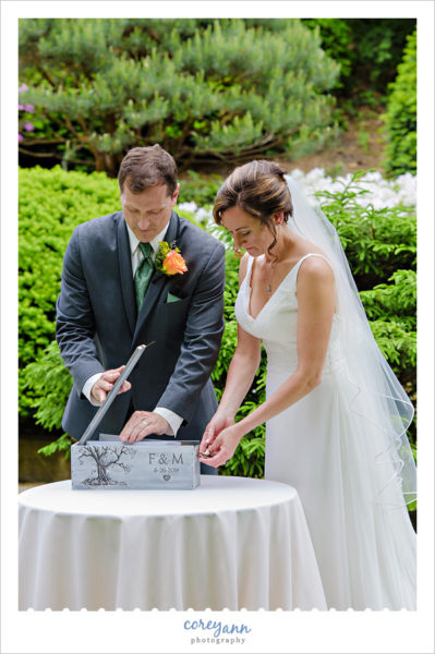 Wedding Ceremony at Cleveland Botanical Gardens
