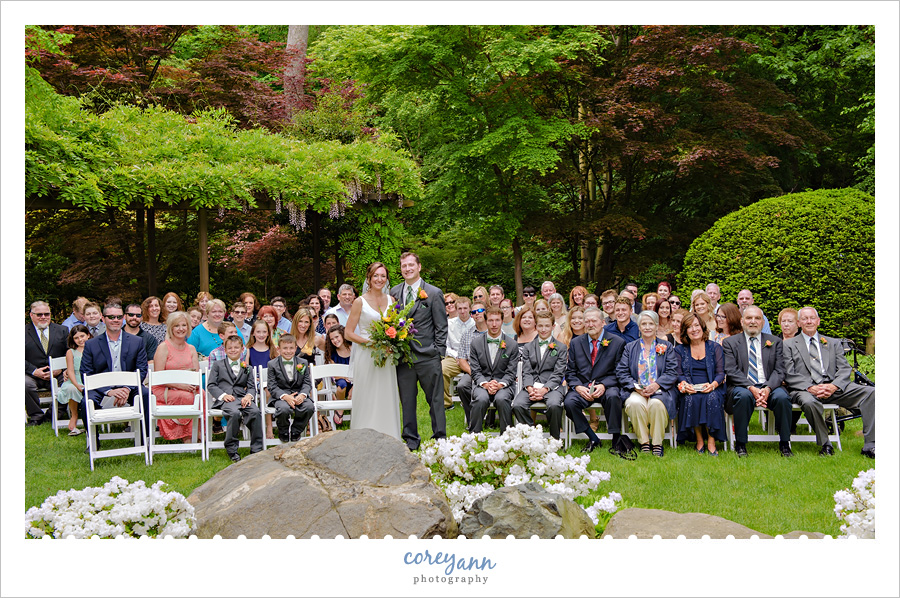 Wedding Ceremony at Cleveland Botanical Gardens