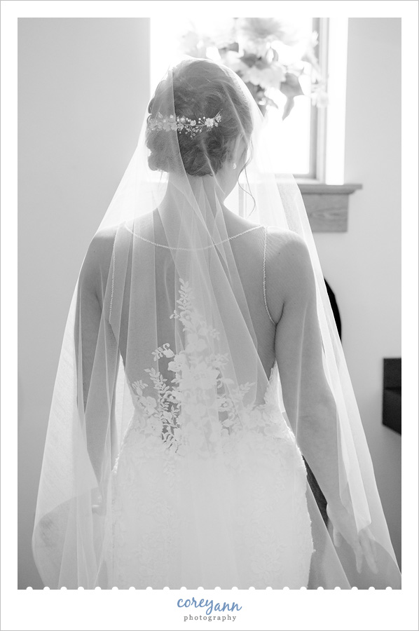 Bride Getting Ready for Wedding in Akron