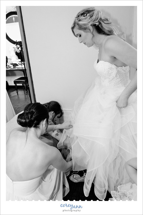 Bride Getting Ready for Wedding at Hyatt in Cleveland