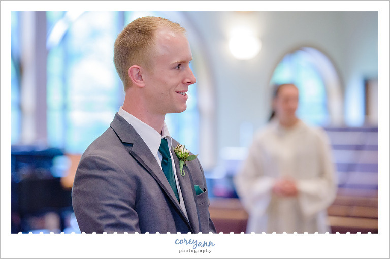 June Wedding Ceremony at Holy Angels in Chagrin Falls
