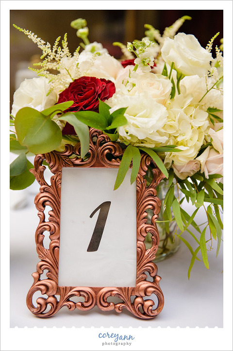 White Pink and Red Floral Centerpiece