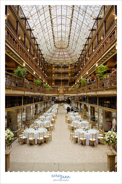 Wedding Reception at the Cleveland Hyatt Arcade