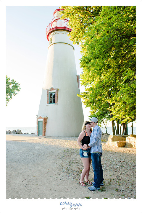 Marblehead Lighthouse Engagement Proposal