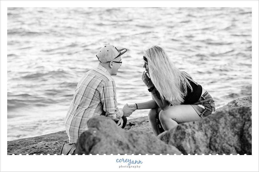 Marblehead Lighthouse Engagement Proposal