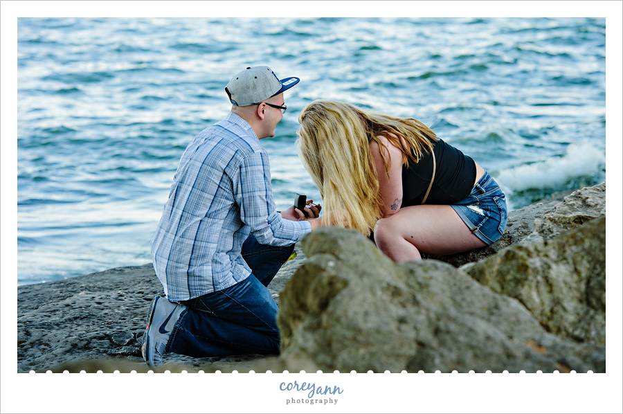 Marblehead Lighthouse Engagement Proposal