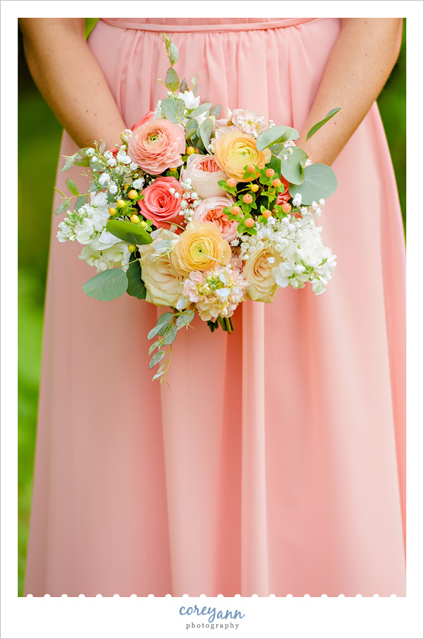 Pink Orange and Green Succulent Bouquet