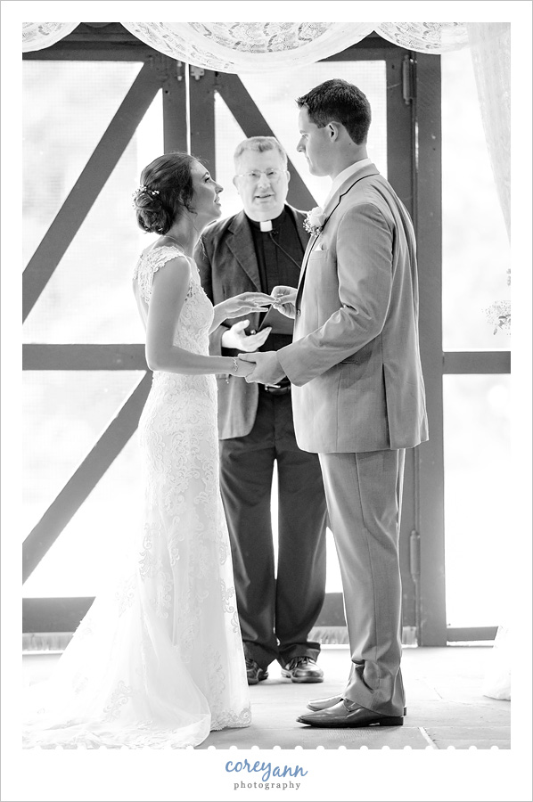 Wedding Ceremony at Happy Days Lodge