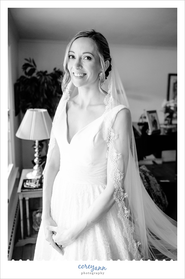 Bride Getting Ready in Chagrin Falls