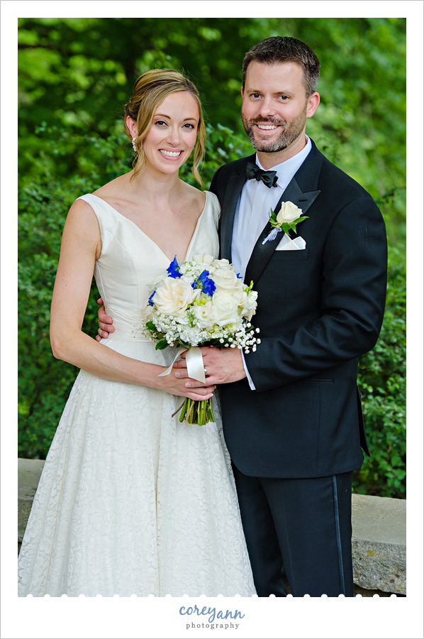 Bride and Groom after wedding in Chagrin Falls