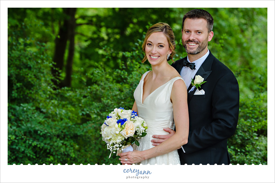 Bride and Groom after wedding in Chagrin Falls