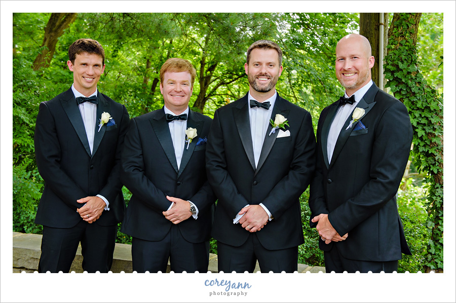 Wedding Bridal Party at Chagrin Falls