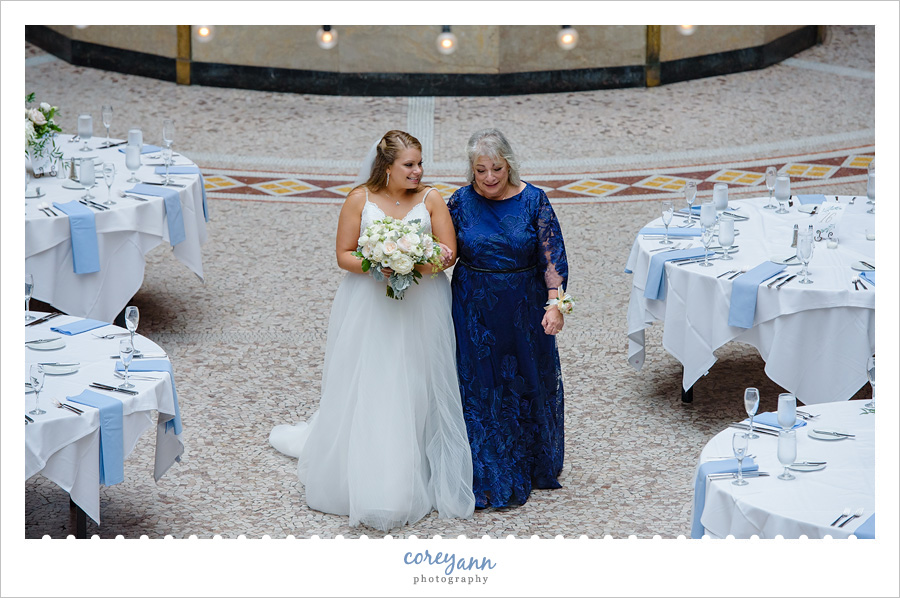 Wedding ceremony in Cleveland at The Arcade