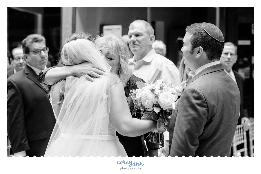 Wedding ceremony in Cleveland at The Arcade
