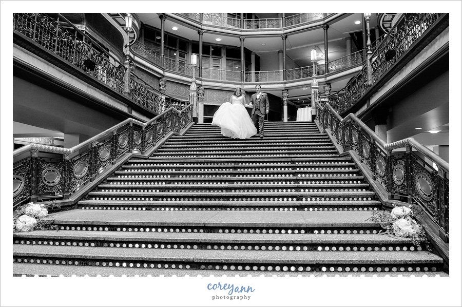 Wedding reception entrance at The Arcade