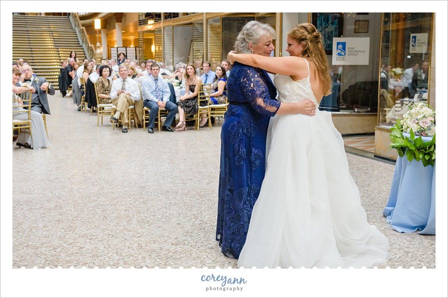 Wedding reception at The Arcade in Cleveland