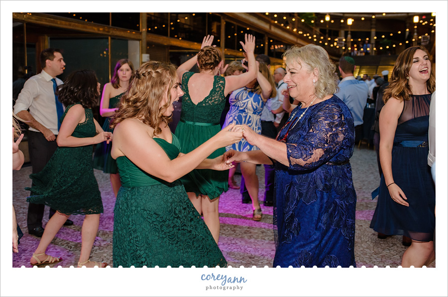 Wedding reception at The Arcade in Cleveland