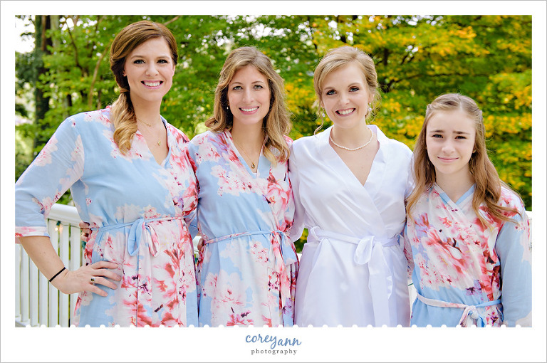 Bride and Bridesmaids in Robes