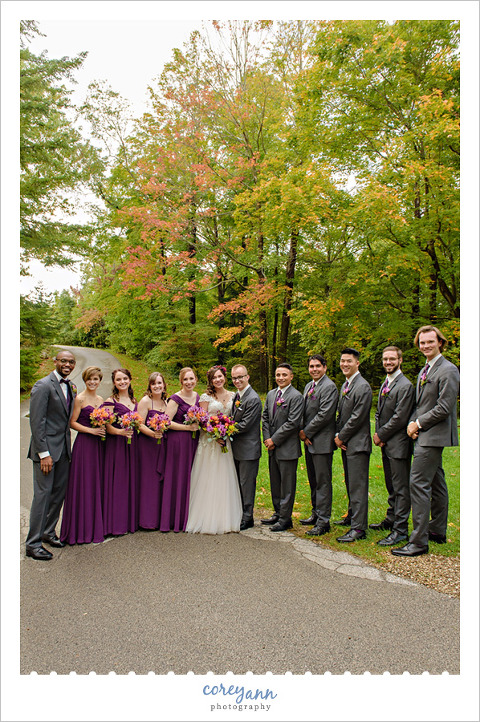 Fall Wedding at Lantern Court at Holden Arboretum