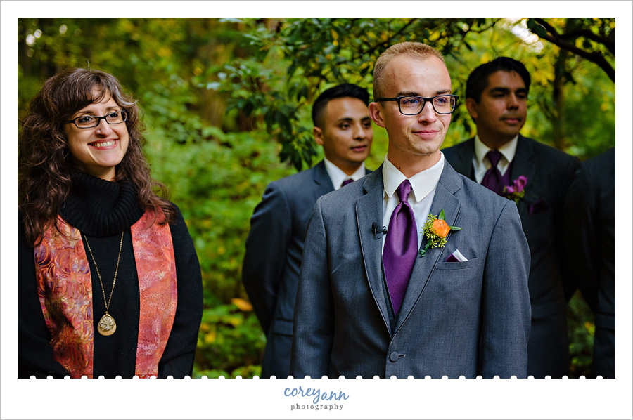 Wedding Ceremony at Lantern Court at Holden Arboretum