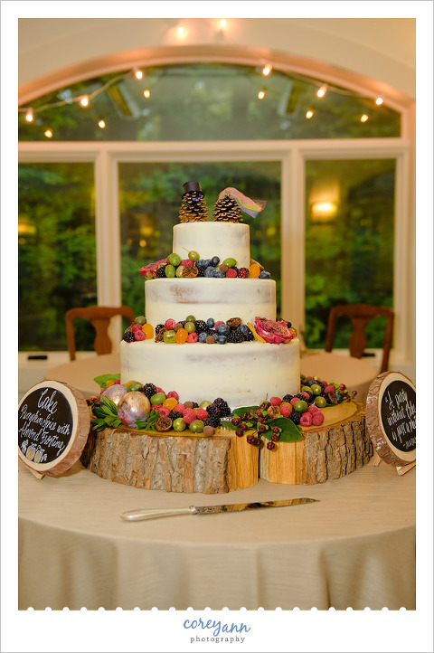 Fruit Wedding Cake by Pink Bandana Bakery