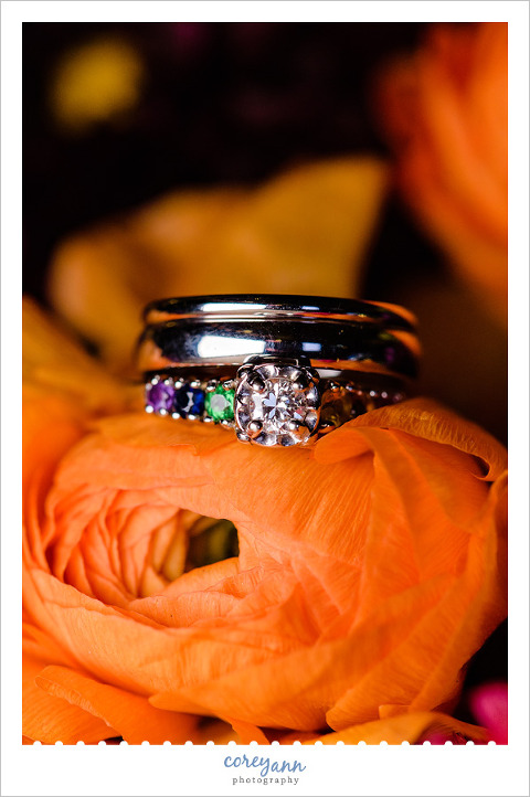 Colorful Wedding Rings