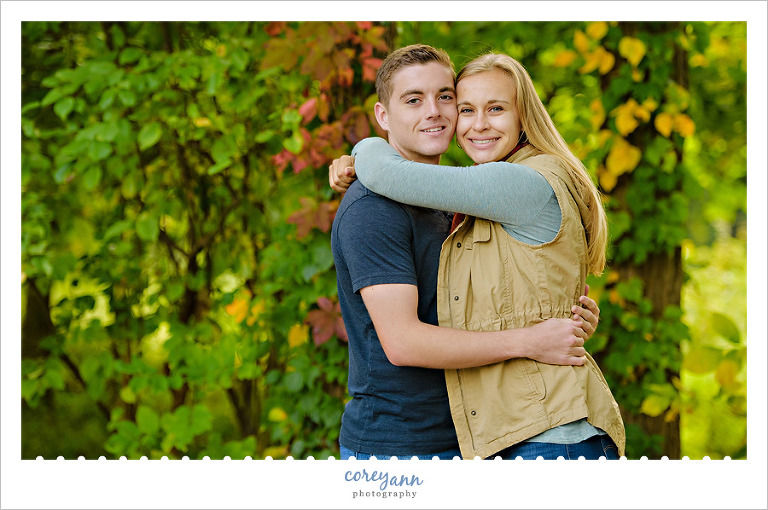 CVNP engagement session in october