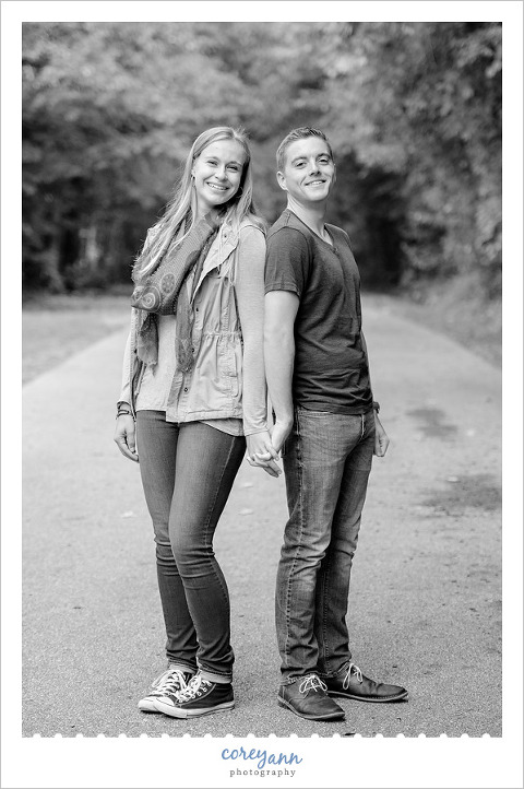 CVNP engagement session in october