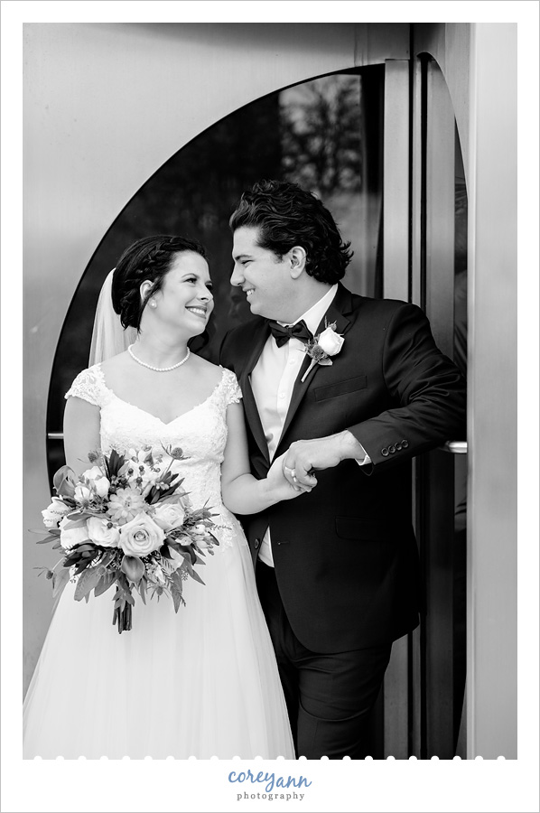 Wedding Portrait in Akron Ohio in October