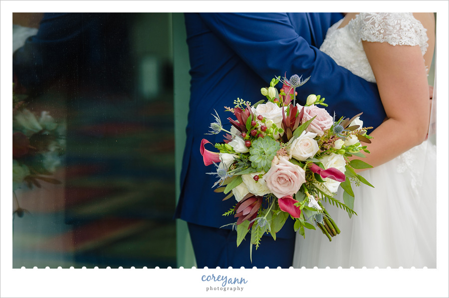 Wedding Portrait in Akron Ohio in October