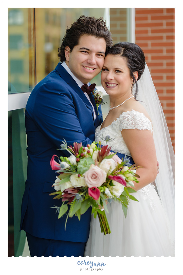 Wedding Portrait in Akron Ohio in October