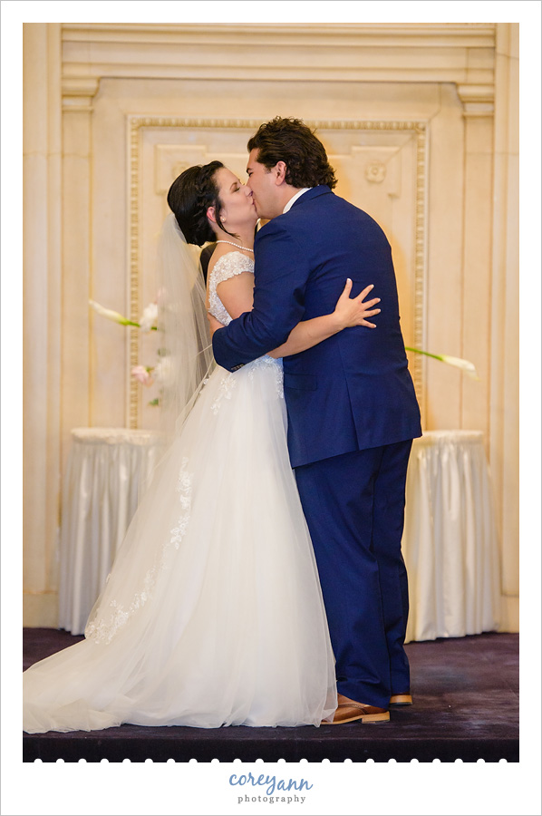 Wedding Ceremony at Greystone Hall in Akron Ohio