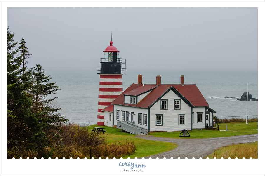 West Quoddy Head Lighthouse in Maine