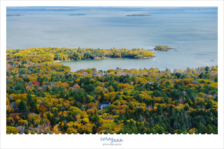 Mt Battie in Camden Maine in the Fall