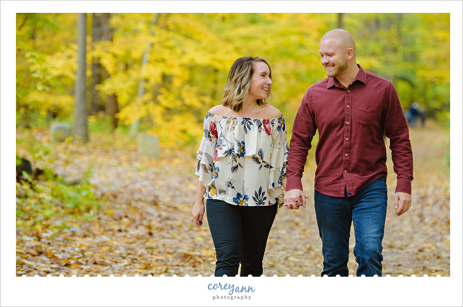 CVNP Engagement Session in Autumn