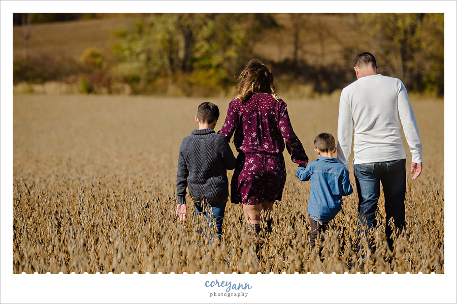 Fall Family mini session in Green Ohio