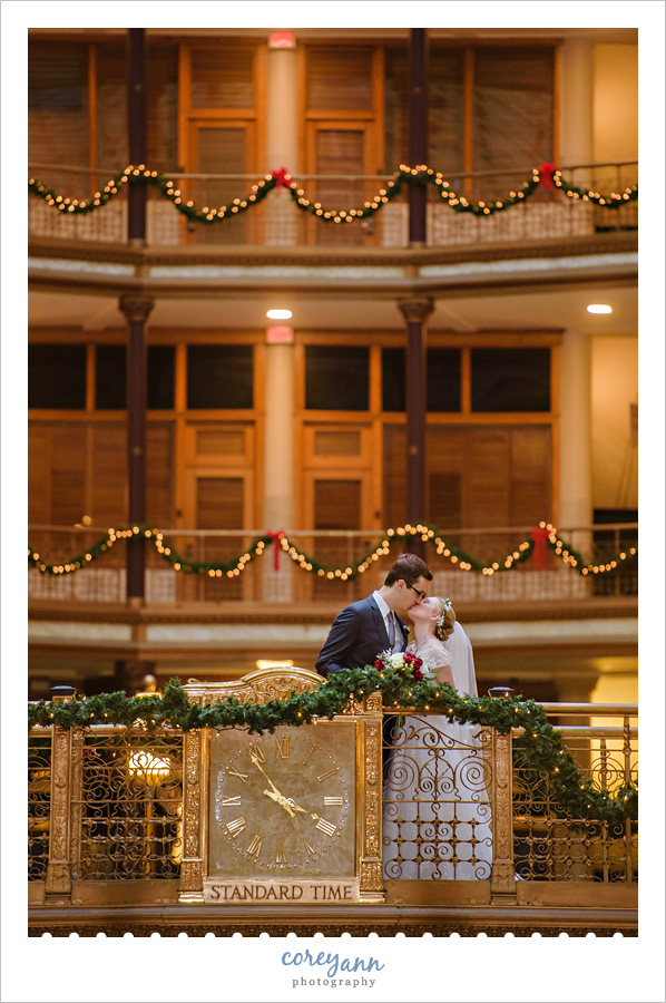 Wedding portrait at the Hyatt Regency Cleveland