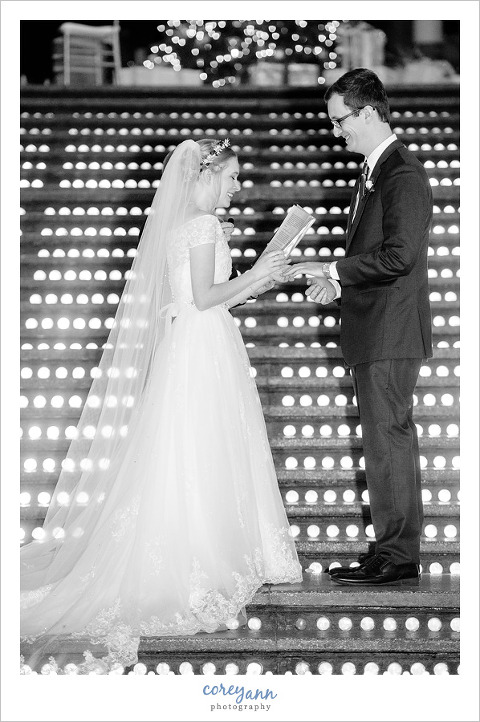 Wedding Ceremony at Hyatt Arcade in Cleveland